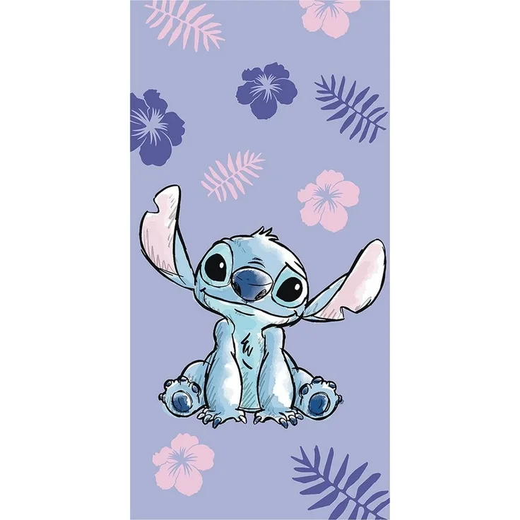 Lilo & Stitch Baumwolle Strandtuch Frottee Badetuch mit Premium Druck, 70x140 cm