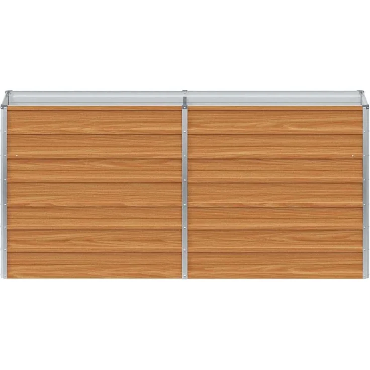 vidaXL Hochbeet Hellbraun 160 x 40 x 77 cm Verzinkter Stahl 42017328 – Bild 4
