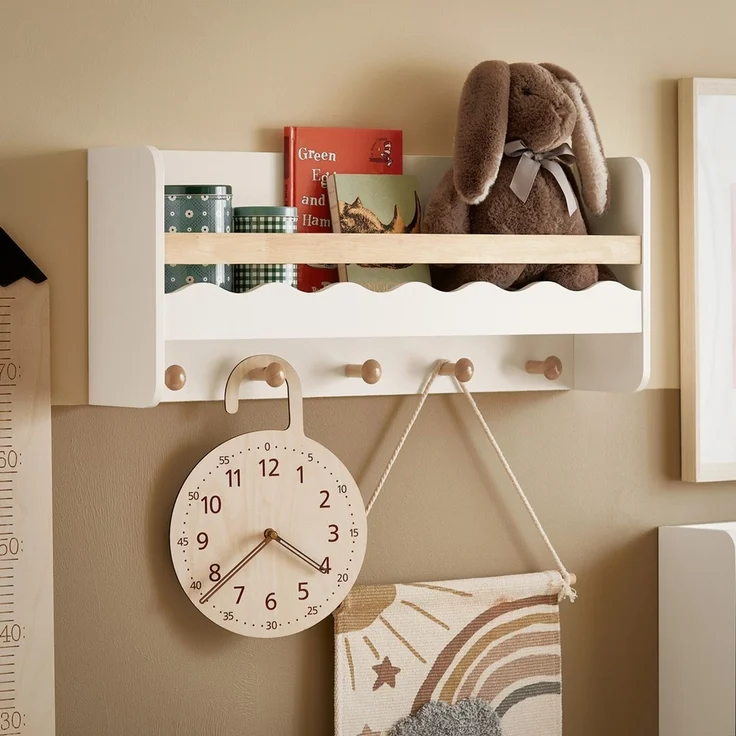 SoBuy KMB78-W Kinderregal, MDF, Lackiert, Weiß, 73 x 80 x 15 cm – Bild 10