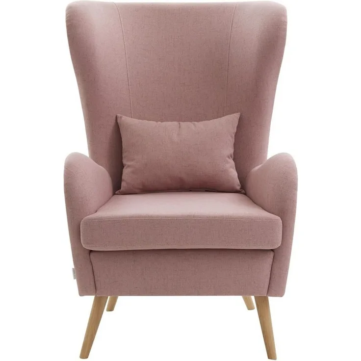 OTTO home Sessel Salla auch in Fellimitat und Feincord, viele Bezugsarten, Ohrensessel, wahlweise mit oder ohne Hocker, großer Sessel: Maße B/T/H: 78/94/118cm