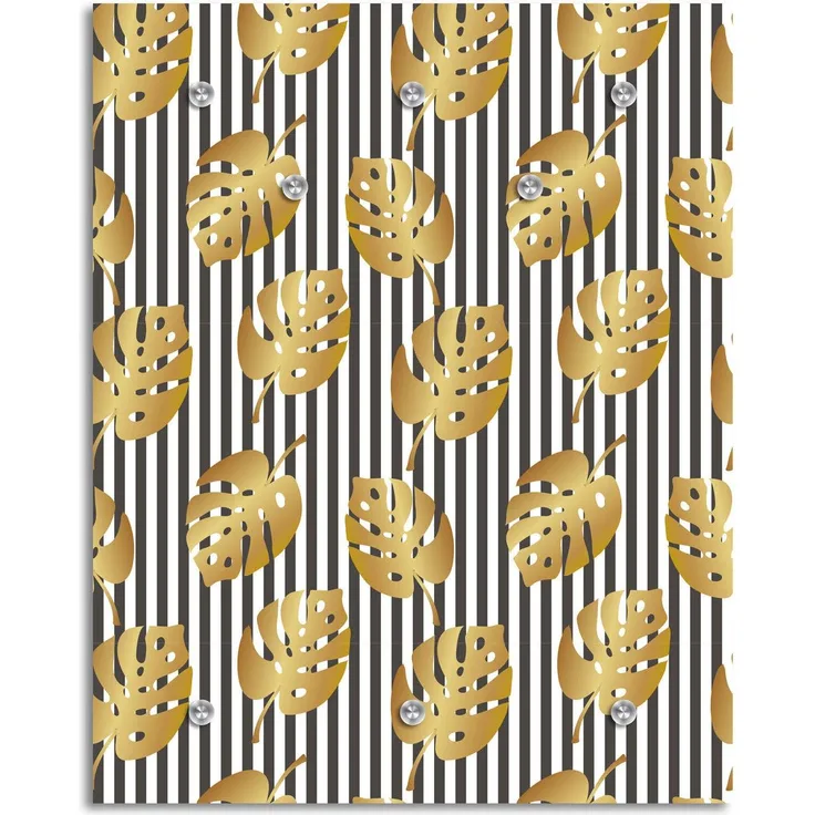Queence Garderobe - "Aslan" Druck auf hochwertigem Arcylglas inkl. Edelstahlhaken und Aufhängung, Format: 100x120cm