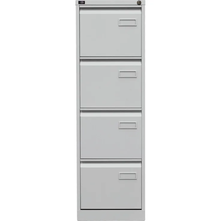 Bisley LIGHT Hängeregistraturschrank, einbahnig, DIN A4, 4 HR-Schubladen, Farbe lichtgrau