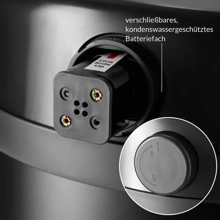 monzana Mülleimer, 40 L Automatik Sensor Mülleimer LED Display Müllbehälter berührungslos – Bild 3