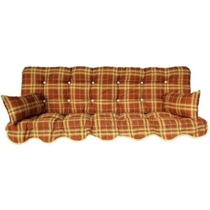 Kühnemuth Auflagekissen Auflagen Set für Hollywoodschaukeln Sitzkissen 180x50 cm Design 148 – Bild 4