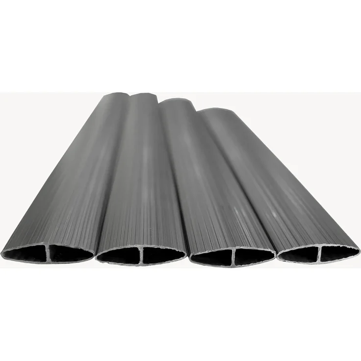 PVC Sichtschutzmatte Cefalu 100x300 cm 19mm Anthrazit [casa. pro] – Bild 6