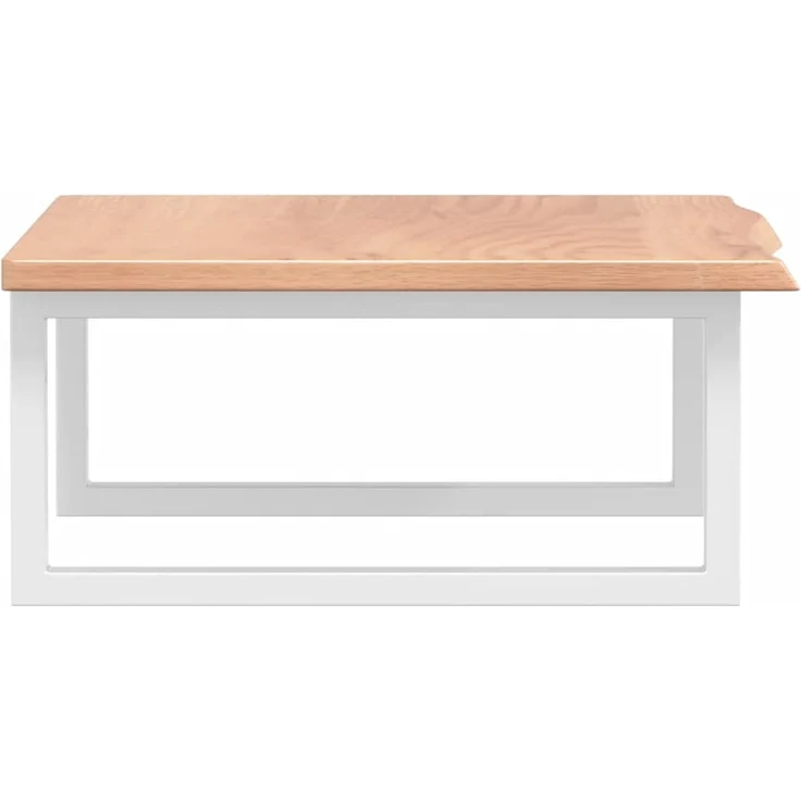 vidaXL Waschtischplatte mit Halterung Stahl und Massivholz Eiche 3302604 – Bild 5