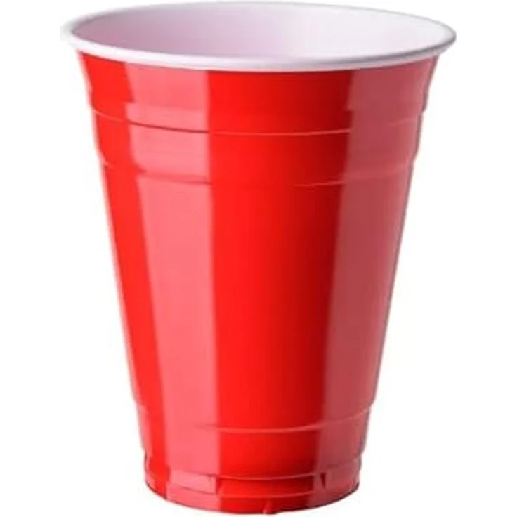 Goods+Gadgets Becher Wiederverwendbare Partybecher 50er Set – Dickwandige Beer Pong Becher, 100-tlg, Plastikbecher, Trinkbecher Getränkebecher – Bild 2