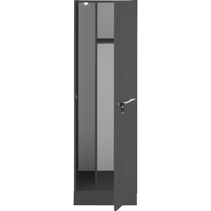 XORA 'PRIMUS' Küchenschrank, Holznachbildung anthrazit, 50 x 162 x 68 cm, mit verstellbaren Füßen und Metallgriff – Bild 3