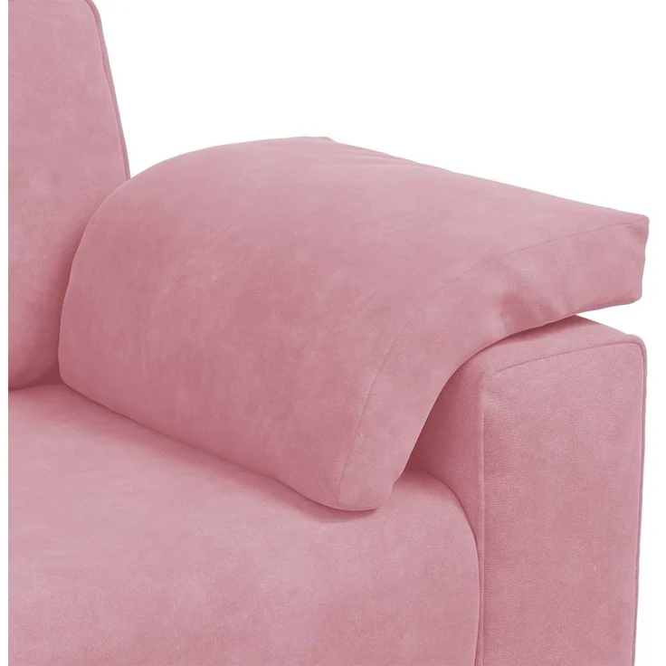 vidaXL 3-Sitzer-Sofa Rosa 220x77x82 cm Samt 4105280 – Bild 6