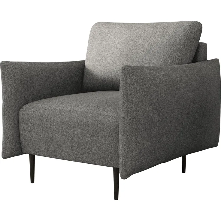 Sessel Larow, Polstersessel mit schmale Armlehne (Farbe: Velo 635)