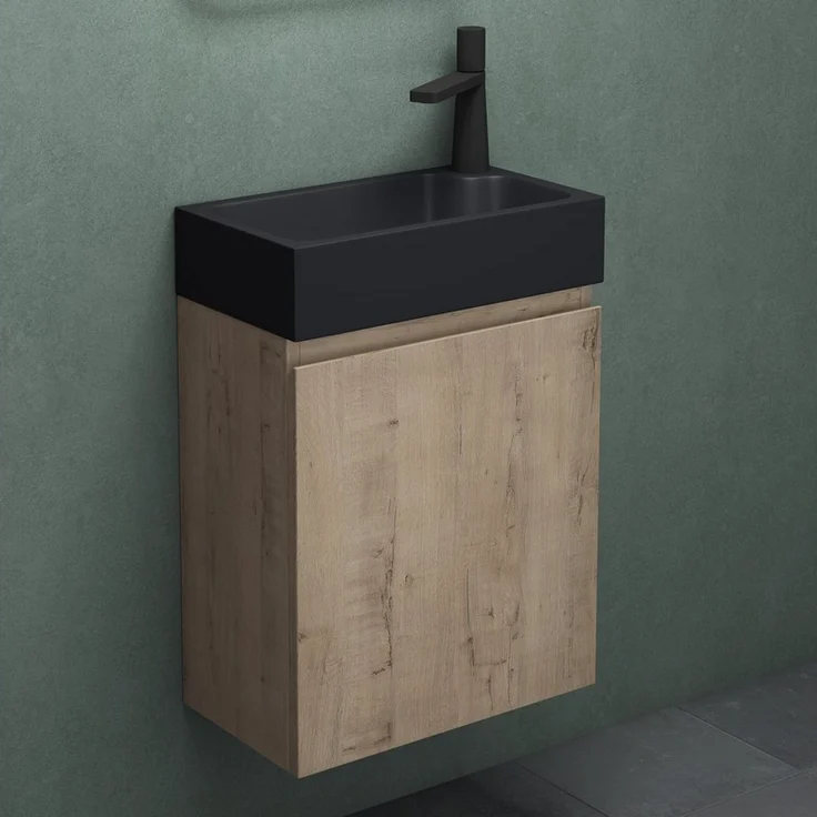 Mai & Mai Badmöbel-Set Gäste Wc Waschbeckenunterschrank Waschtisch mit Unterschrank P02 – Bild 3
