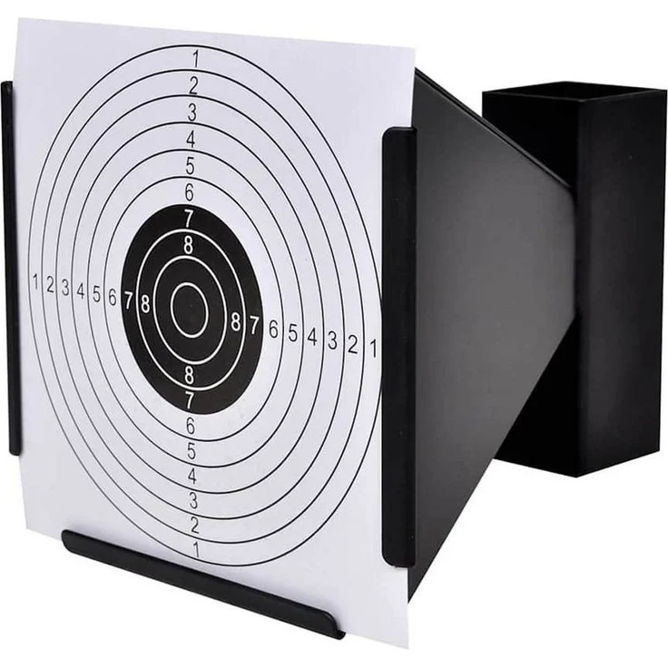 vidaXL Kugelfang 14 cm + 100 Zielscheiben aus Papier Trichter 90829 – Bild 2