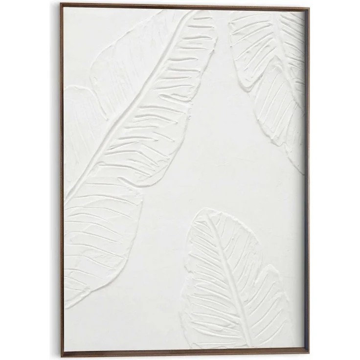 Reinders! Wandbild Tropische Blätter, Wohnzimmer - Weiß - MDF - Blumen und Pflanzen - 50x70 cm – Bild 1