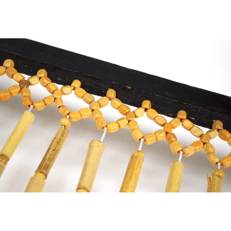 Kobolo Türvorhang Bambusvorhang BAMBOO -Braun Natur - 90x200 cm (1 St), Ösen, transparent – Bild 6