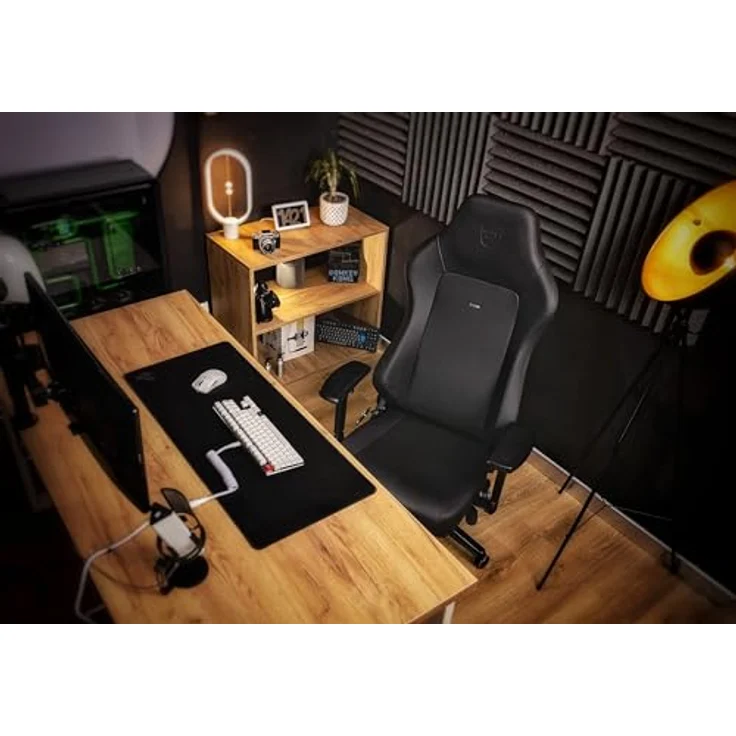 noblechairs Hero Black Edition Komfortable und Langlebige Gaming Stuhl mit Inklusive Kissen, Perfekt Optimierte Ergonomie des Office Stuhl Sorgt für Hohen Sitzkomfort – Bild 3
