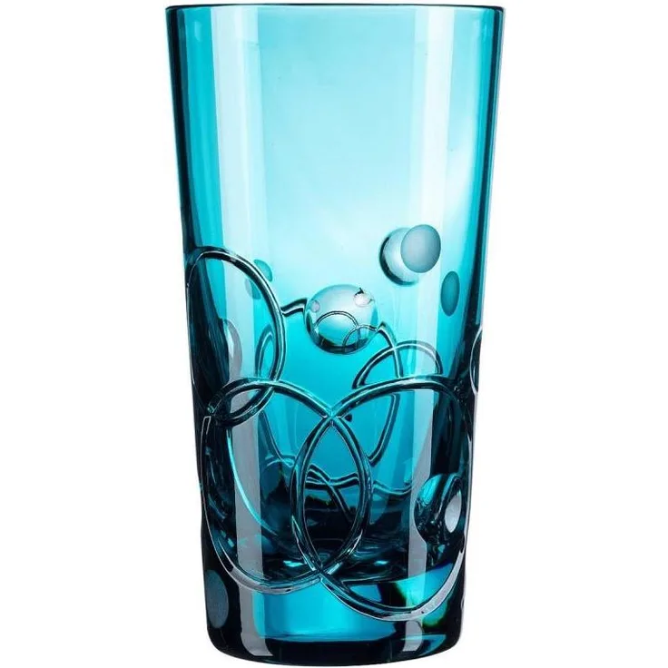 Becher Kristall Circle azur (14 cm)
