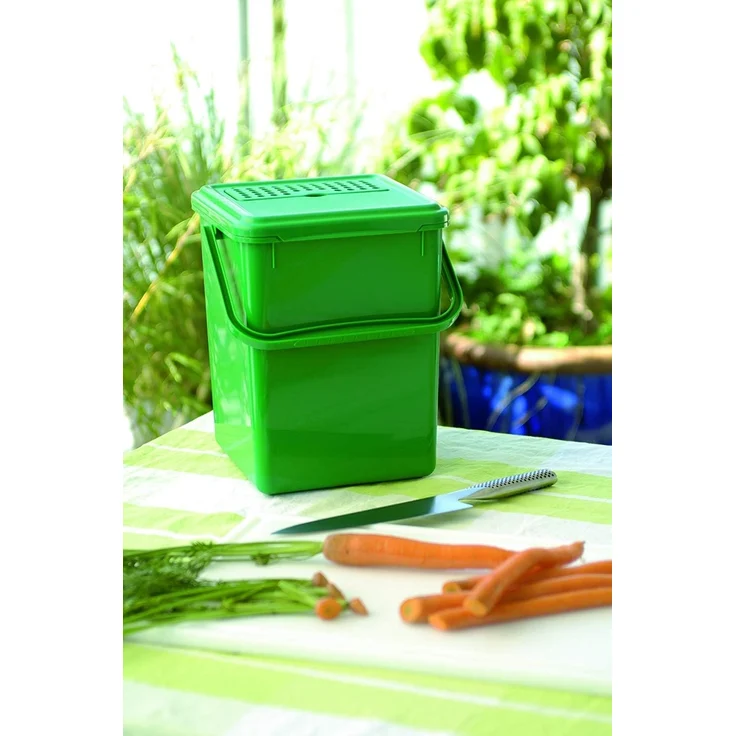 Komposteimer 8 l grün Aktivkohlefilter – Bild 2