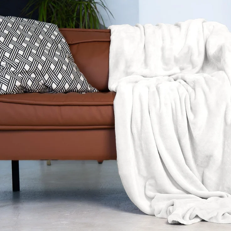 Wohndecke Kuscheldecke super weich & flauschig – warme Fleecedecke, Gräfenstayn, warme Wolldecke, Sofadecke & Tagesdecke - Überwurf Sofa, Couch – Bild 5
