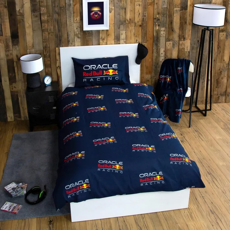 Character World Oracle Red Bull Racing Offizielles Bettwäsche-Set für Einzelbett, Speed-Design, wendbar, 2-seitige Bettwäsche, inkl. passendem Kissenbezug, Einzelbett-Set, Polycotton – Bild 6