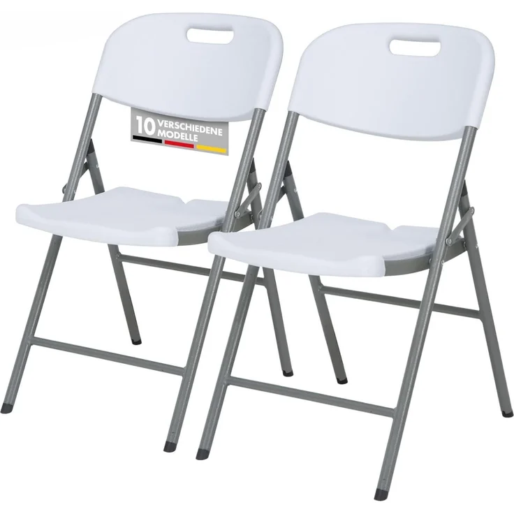Floordirekt- Gartentisch Klappbar Kunststoff - Buffettisch mit Tragegriff - Klapptisch für Garten Terrasse und Balkon - Campingtisch 6 Personen (2er Set Okinawa)