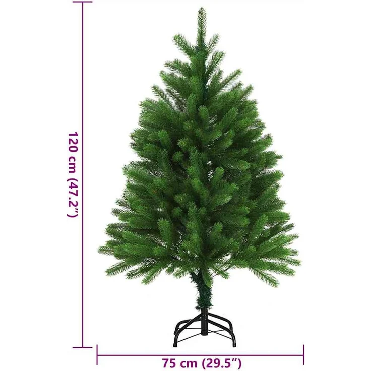 vidaXL Künstlicher Weihnachtsbaum Naturgetreue Nadeln 120 cm Grün 284328 – Bild 8