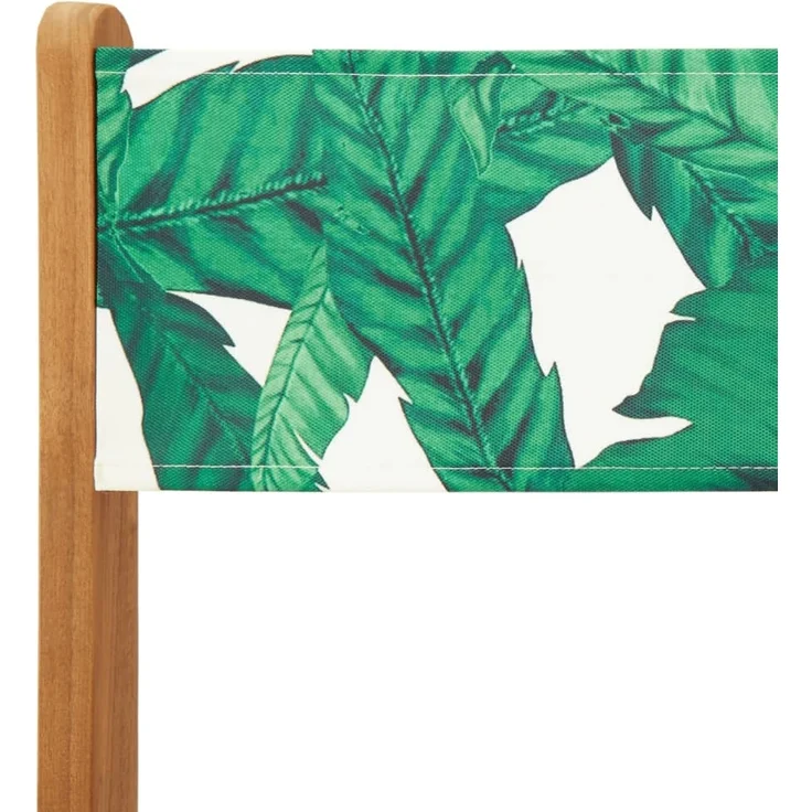vidaXL Gartenstühle 4 Stk. Klappbar Grün Stoff und Massivholz 3214622 – Bild 8