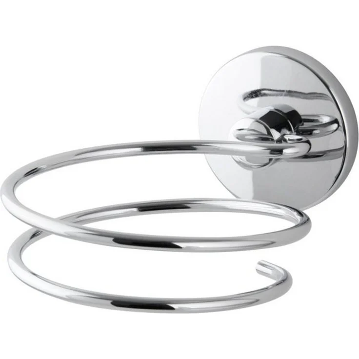 FACKELMANN Haartrockner-Halter VISION, verchromter Fönhalter, Wandhalter Haartrocknerhalter – Bild 2