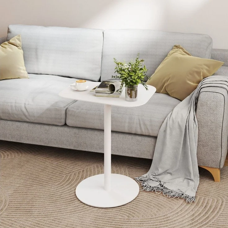 FLEXISPOT Ablagetisch Beistelltisch aus Stahl – Stabil & Farbvielfalt, Gartentisch (für Wohnzimmer, Bett, Balkon oder Garten, – Als Sofatisch, Nachttisch oder Outdoor-Tisch), für drinnen & draußen, einfache Montage, Tragkraft 20 kg – Bild 2