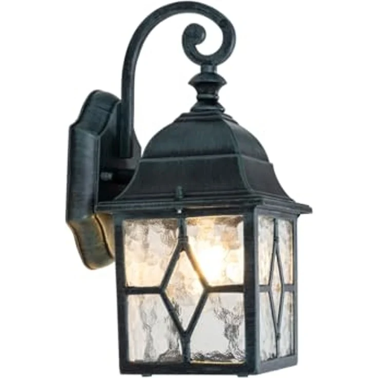 Qazqa Außen-Wandleuchte London, ohne Leuchtmittel, E27, Grün, Landhaus, Aluminium, 1-flammig – Bild 6