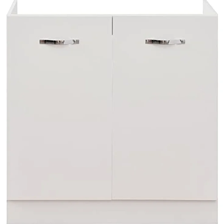 Shally Dogan Unterschrank für Küche, 2 Türen, Unterschrank, 80 Stück für Spülbecken (80 x 50 x 85 cm, Weiß) – Bild 7