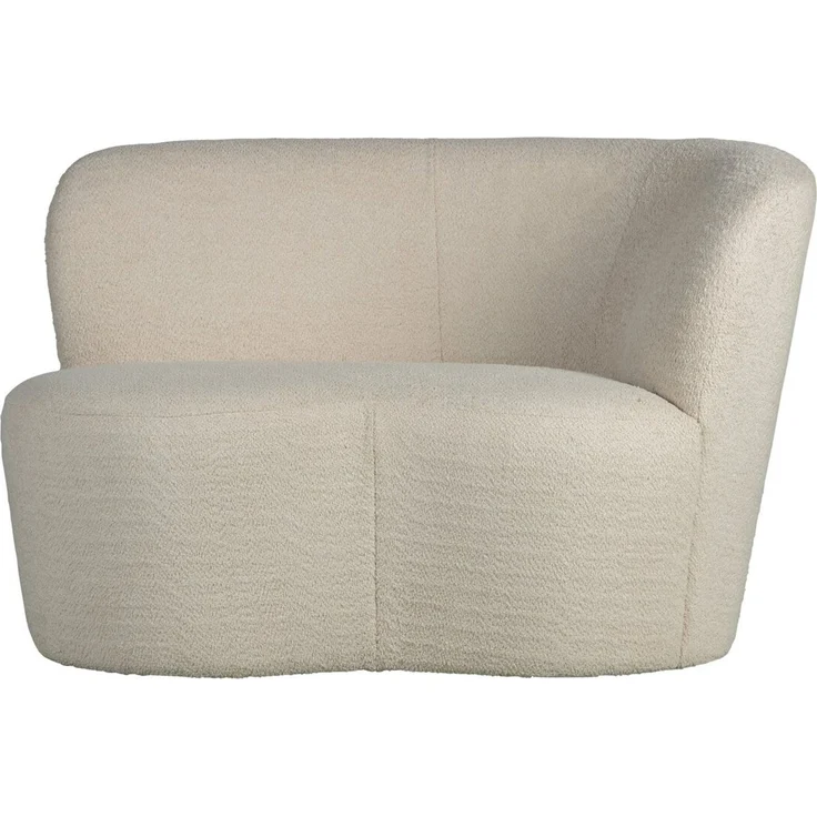 Sofa Stone - Bouclé-Stoff Creme, Rechts – Bild 1