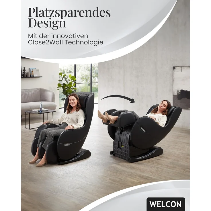 'Easyrelaxx' Massagesessel in Schwarz – Bild 7