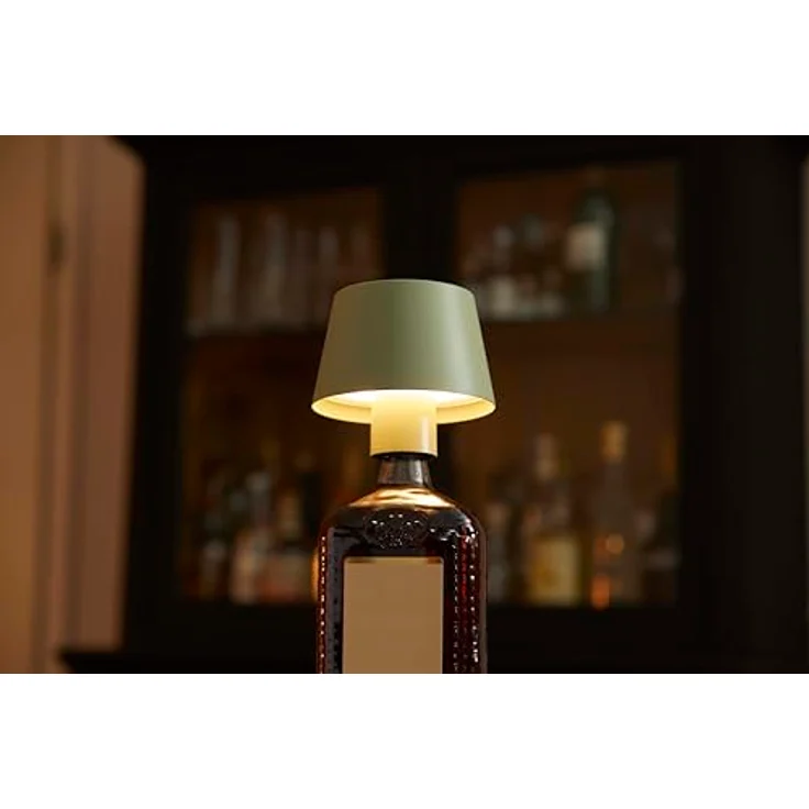 Northpoint LED Tischleuchte LED Akku Tischlampe Flaschenleuchte 3in1 45cm warmweiß – Bild 5