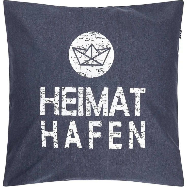 Schietwetter Kissenbezug Accessoire Kissenbezug "Heimathafen" 50x50cm, (1 Stück), Reißverschluss