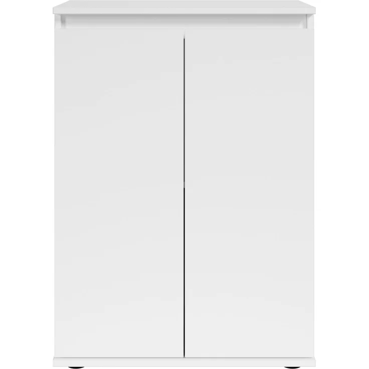 Kommode >Brest< 2 Türen, 1 Boden, in weiß - 60x84x35cm (BxHxT) – Bild 4