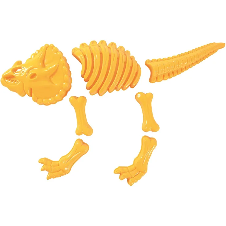 EDUPLAY 160310 Sandformen Triceratops, gelb, 7-teilig (1 Set)