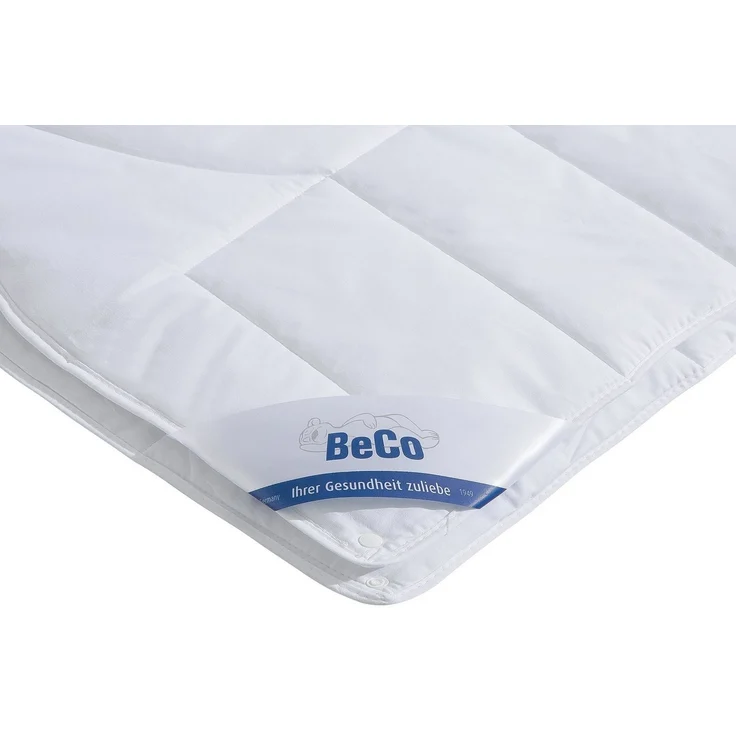 Beco Microfaserbettdecke Medibett, Bettdecken für Sommer und Winter, zwei Bezugsvarianten, Füllung: 100% Polyester, Bezug: 100% Baumwolle, Bettdecke 135x200 cm, allergiker geeignet (Hausstauballergiker) – Bild 3
