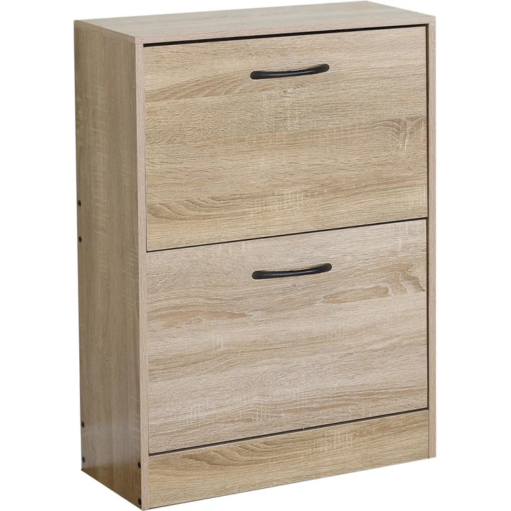 HTI-Living Schuhschrank Schuhkipper Sonoma mit 2 Klappfächern 60 x 81 x 24 cm (1 Stück, 1-St, 1 Schuhkipper mit 2 Klappfächern) modern Platzsparend – Bild 5