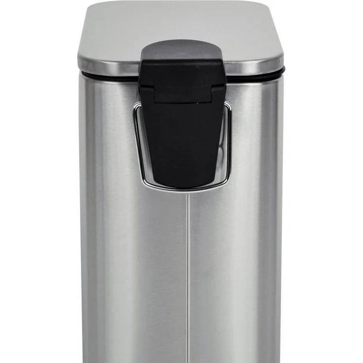 SVITA Mülleimer ST5, Treteimer, Softclose-Funktion, 5L, Edelstahl, Silber – Bild 2