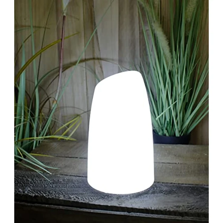Arnusa LED Tischleuchte PL201 Akkulampe mit USB Aufladekabel RGB Fernbedienung, USB-Ladefunktion, LED fest integriert, 16 Leuchtfarben und 4 Farbwechselprogramme per Fernbedienung einstellbar, 12x20 cm dimmbar – Bild 5
