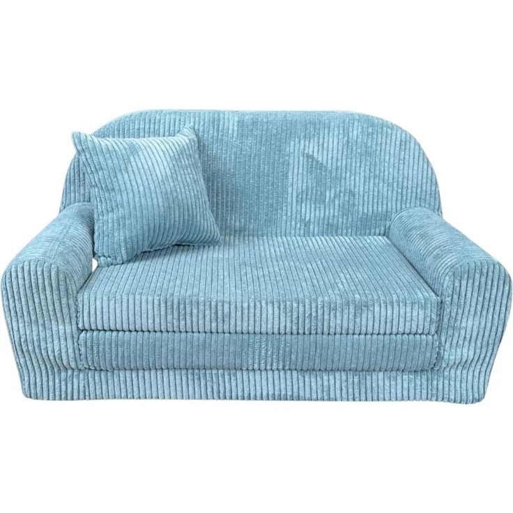 FORTISLINE Kindersofa Mini-Sofa Rosalia aus Cord – Komfort, Stil und Sicherheit für Ihr Kind, zusammenklappbar, waschbarer Bezug, keine Montage erforderlich – Bild 5
