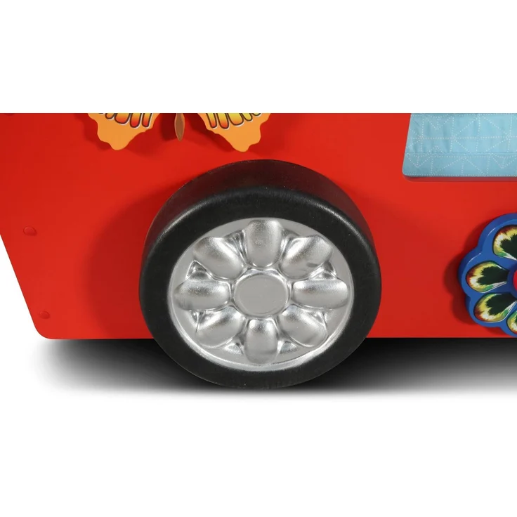 Hochbett Etagenbett Happy Bus mit Matratze & LED Rot – Bild 8