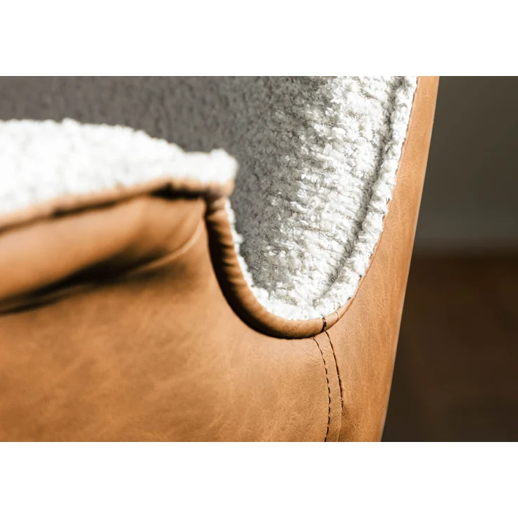 Polsterstuhl Buche 66x63x87 beige / braun ELLA #200 – Bild 7