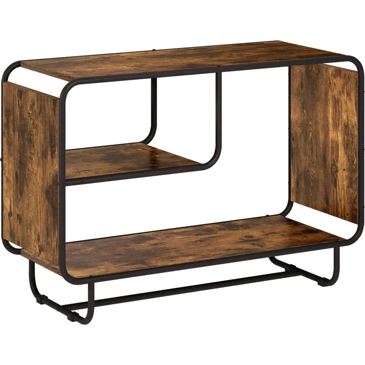 vidaXL Sideboard Räuchereiche 93.5 x 37.5 x 64.5 cm Holzwerkstoff 8007944 – Bild 2
