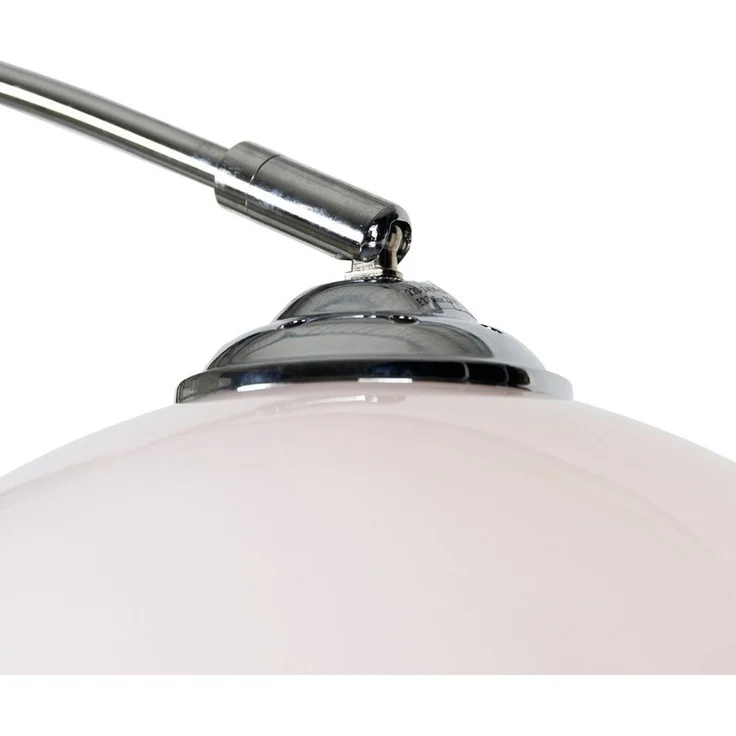 Qazqa Stehlampe Arc-basic, ohne Leuchtmittel, E27, Chrom, Modern, Stahl, 1-flammig – Bild 3