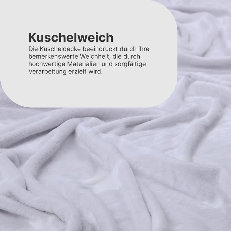 Kuscheldecke - leuchtende Flanell Decke 150x200cm (Grau) Flauschige Leuchtdecke Wohndecke für Mädchen Jungen Kinderimmer, Tagesdecke Oeko-TEX – Bild 7