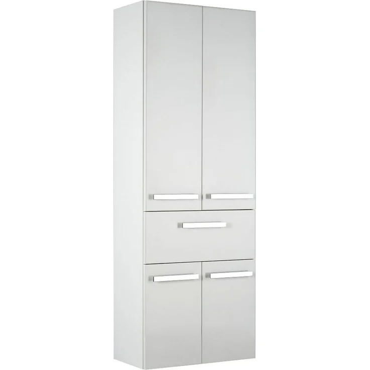 Lomadox Hochschrank FES-4005-66 weiß mit Wäschekörben - 60/168/33cm – Bild 4
