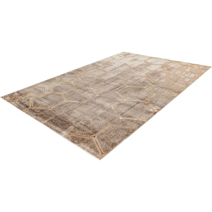 Kayoom Teppich Mineral 525, rechteckig, Höhe: 12 mm, Kurzflor, Hoch Tief Struktur, Wohnzimmer – Bild 2