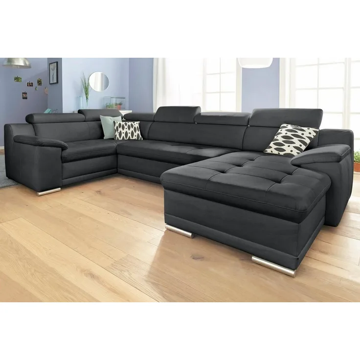 sit&more Wohnlandschaft Top Andiamo U-Form, mit Kopfteilverstellung, wahlweise mit Bettfunktion