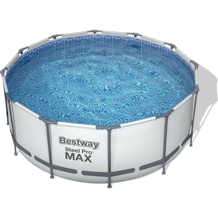 Steel Pro MAX™ Solo Pool ohne Zubehör Ø 366 x 122 cm, lichtgrau, rund – Bild 6
